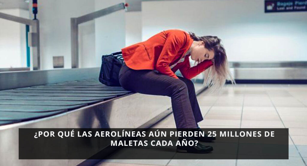 Equipaje perdido: maletas en la cinta transportadora de un aeropuerto