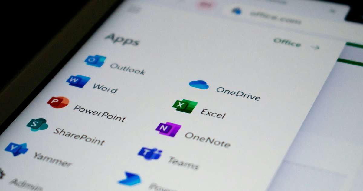 Backup de Microsoft 365: lanzador de aplicaciones con Outlook, OneDrive, SharePoint y Teams, los servicios cuyos datos hay que respaldar
